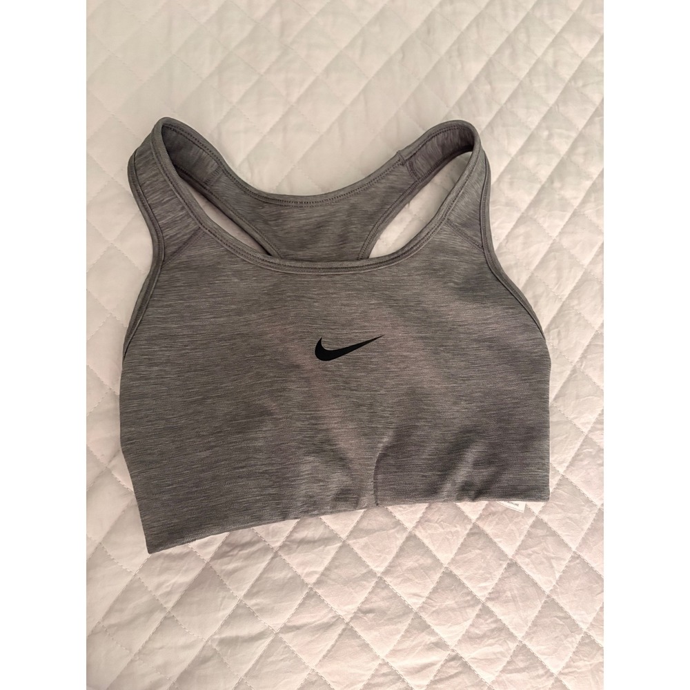 Nike Sports Bra Women Grey Racerback Dri-FIT size small - set of 2 - Picture 3 of 9